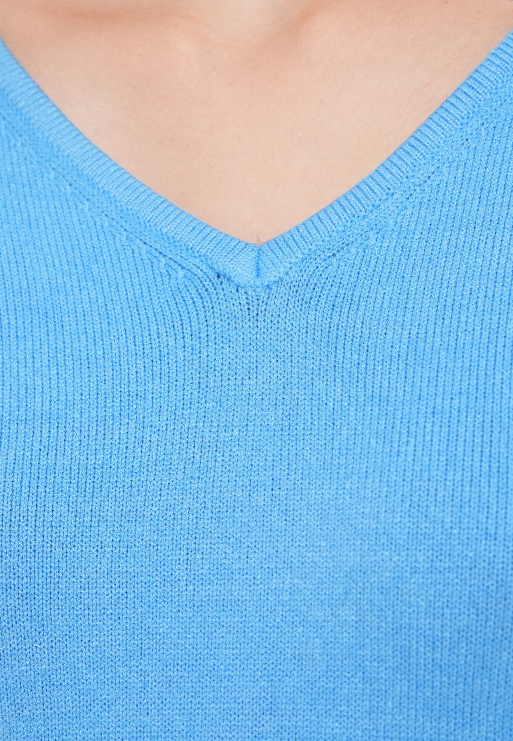 VILA VIRIL V-NECK L/S KNIT TOP - NOOS