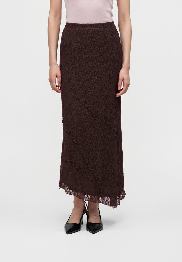 ONLY ONLKIM SLIT - Maxi skirt - bracken