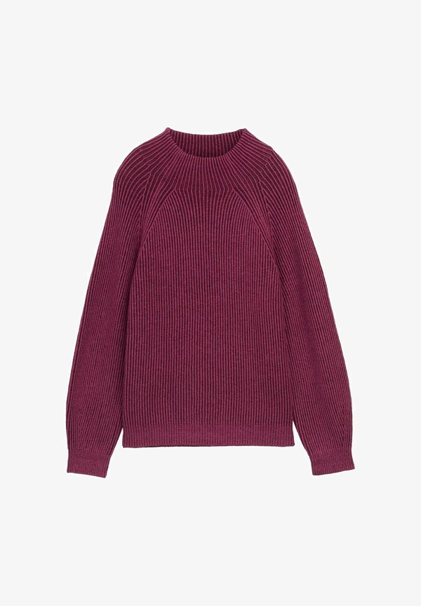 TOM TAILOR Jumper - red rib structure