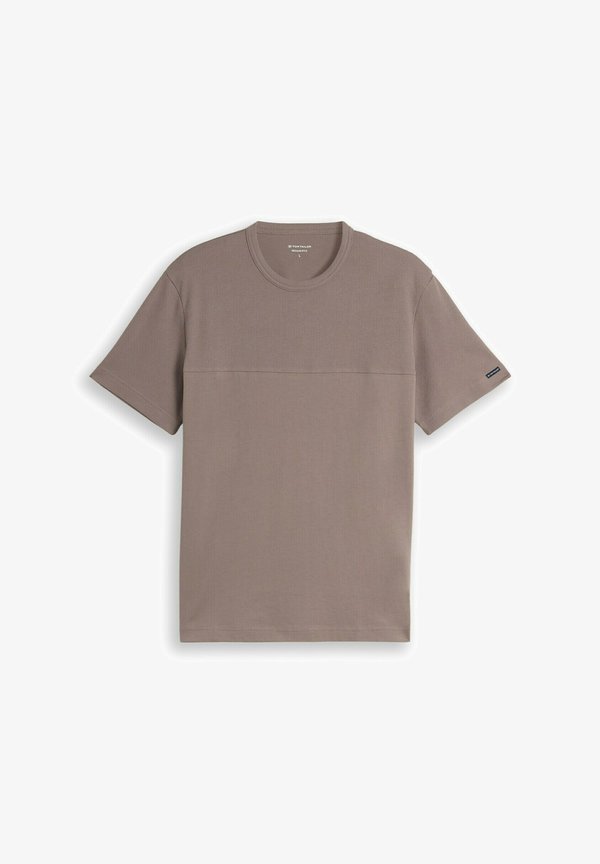 TOM TAILOR Basic T-shirt - driftwood taupe