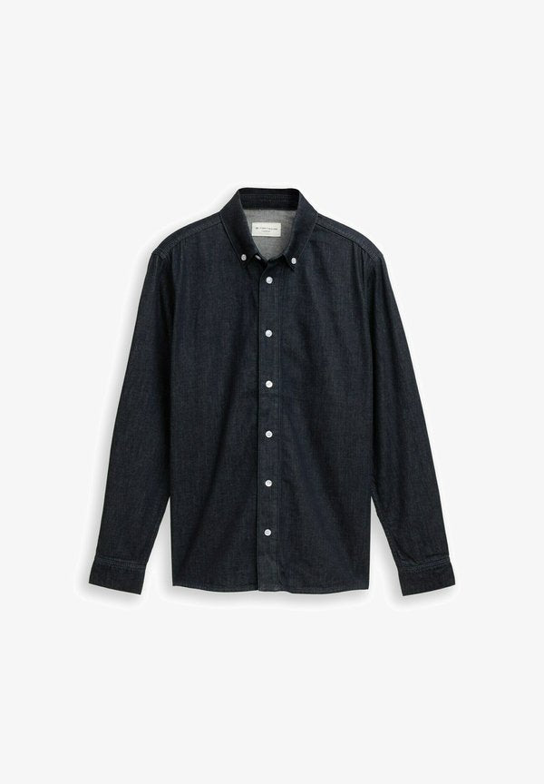 TOM TAILOR Shirt - rinsed blue denim