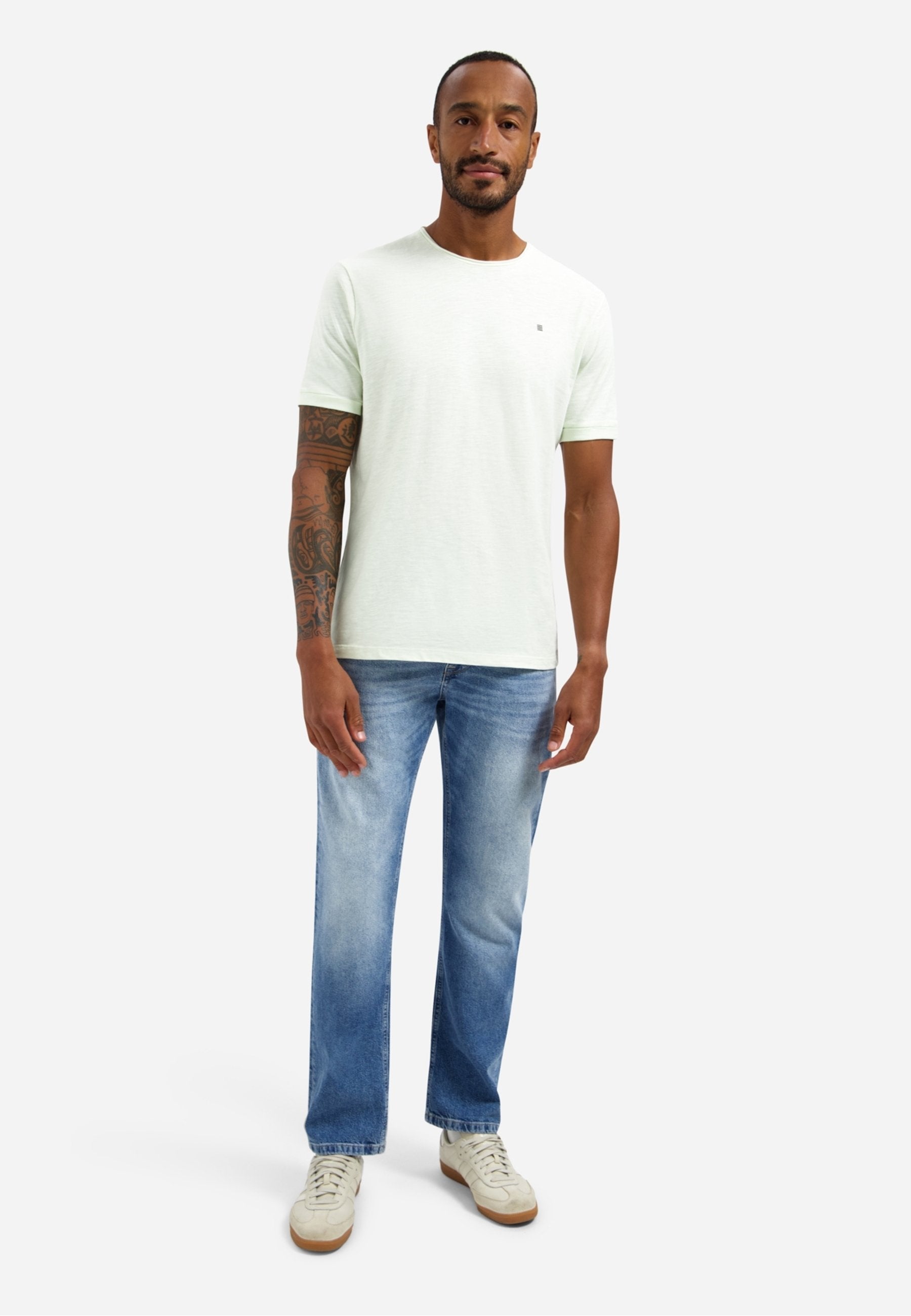 NO EXCESS SLUB WITH ROUND NECK
