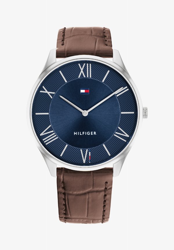 Tommy Hilfiger DRESS - Watch - blau- und silberfarben braun
