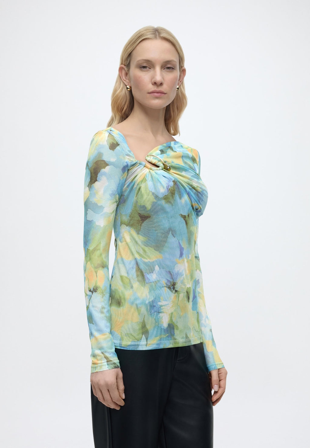 Bardot MARISOL ASYMMETRIC MESH TOP