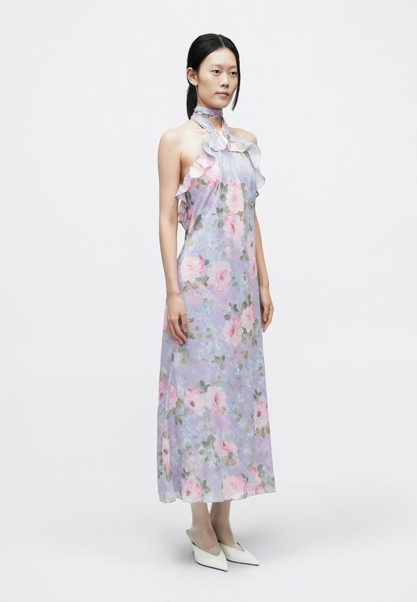 Needle & Thread CAMILLES GARDEN HALTER NECK ANKLE GOWN