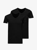 Jack & Jones JACBASIC V-NECK TEE 2 PACK  - Undershirt - black
