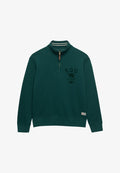 Superdry & Co SUPERDRY TONAL HALF ZIP SWEATSHIRT.. - Sweatshirt - storm green