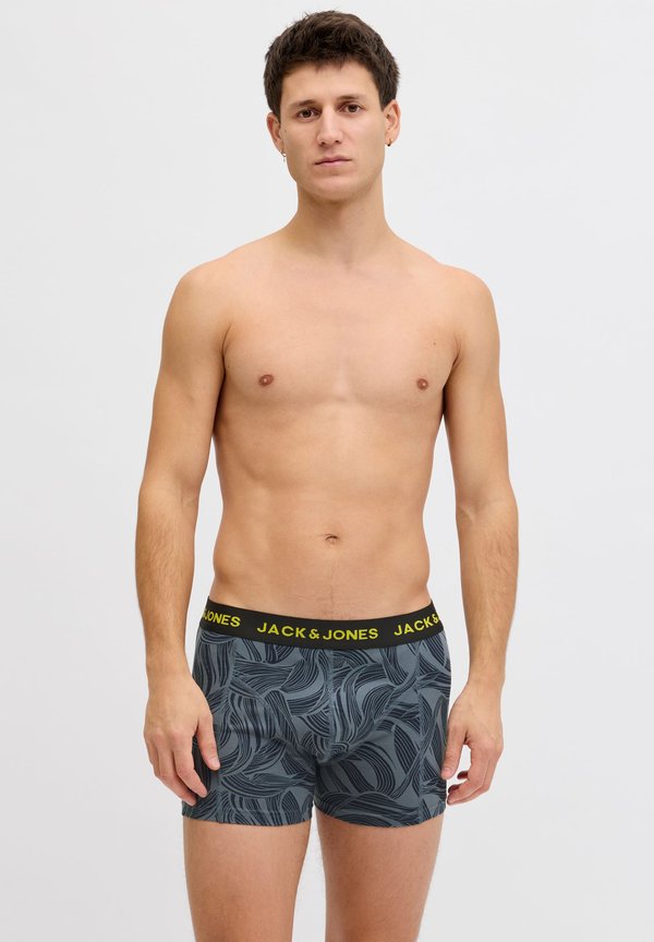 Jack & Jones JACSWIRLS 3 PACK - Trunks - black pack/stormy weather/stormy weather