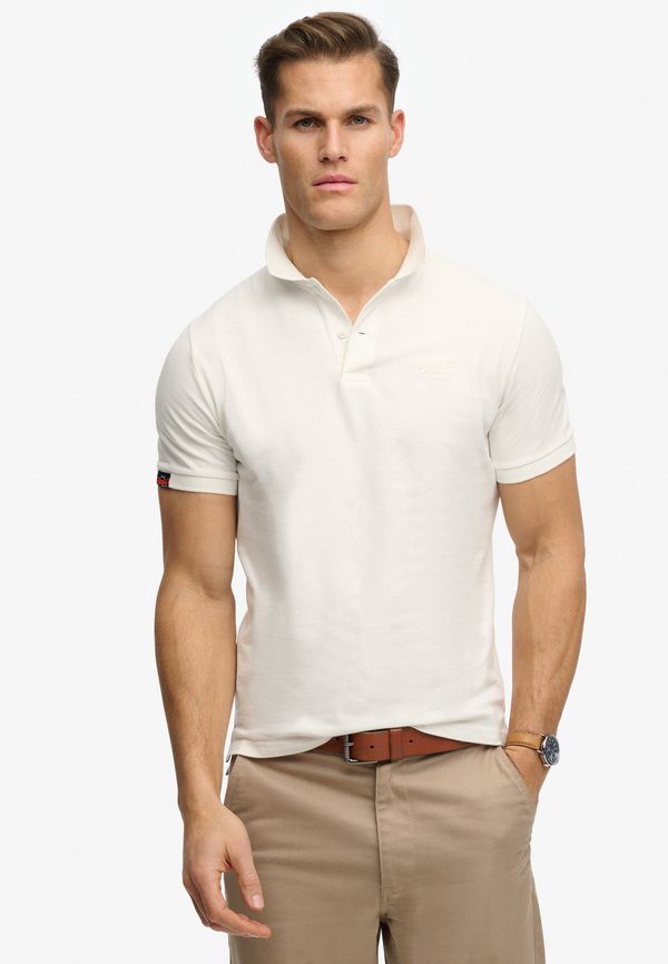 Superdry & Co SUPERDRY VINTAGE DESTROY POLO SHIRT.. - Polo shirt - off white