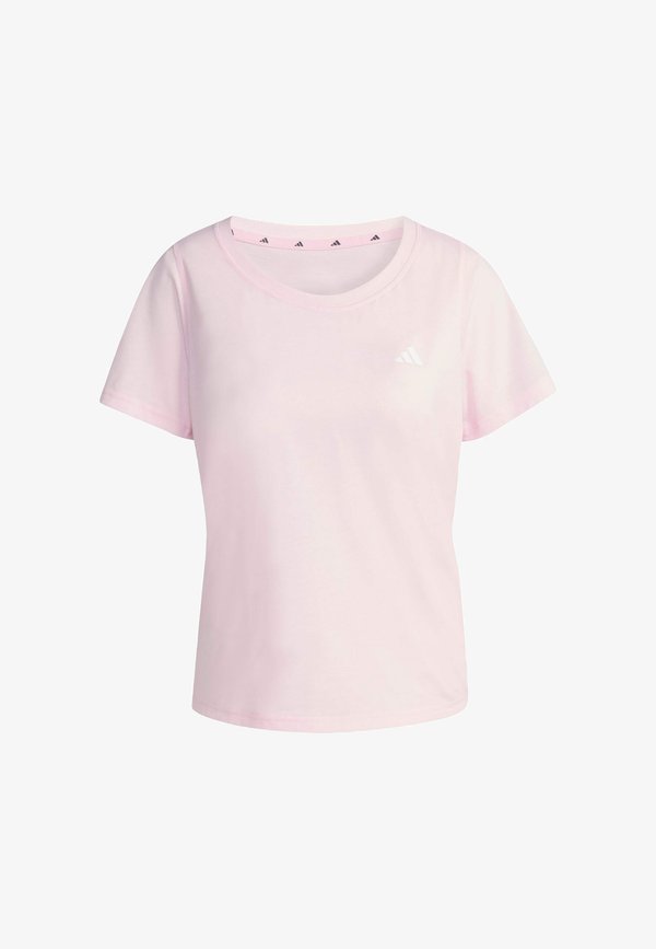 adidas Performance WORKOUT ESSENTIALS SCOOP NECK - Sports T-shirt - clear pink