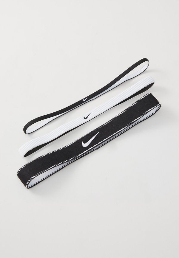 Nike Performance FLEX CLASSIC MIXED WIDTH HEADBANDS 3 PACK - Other accessories - black/white