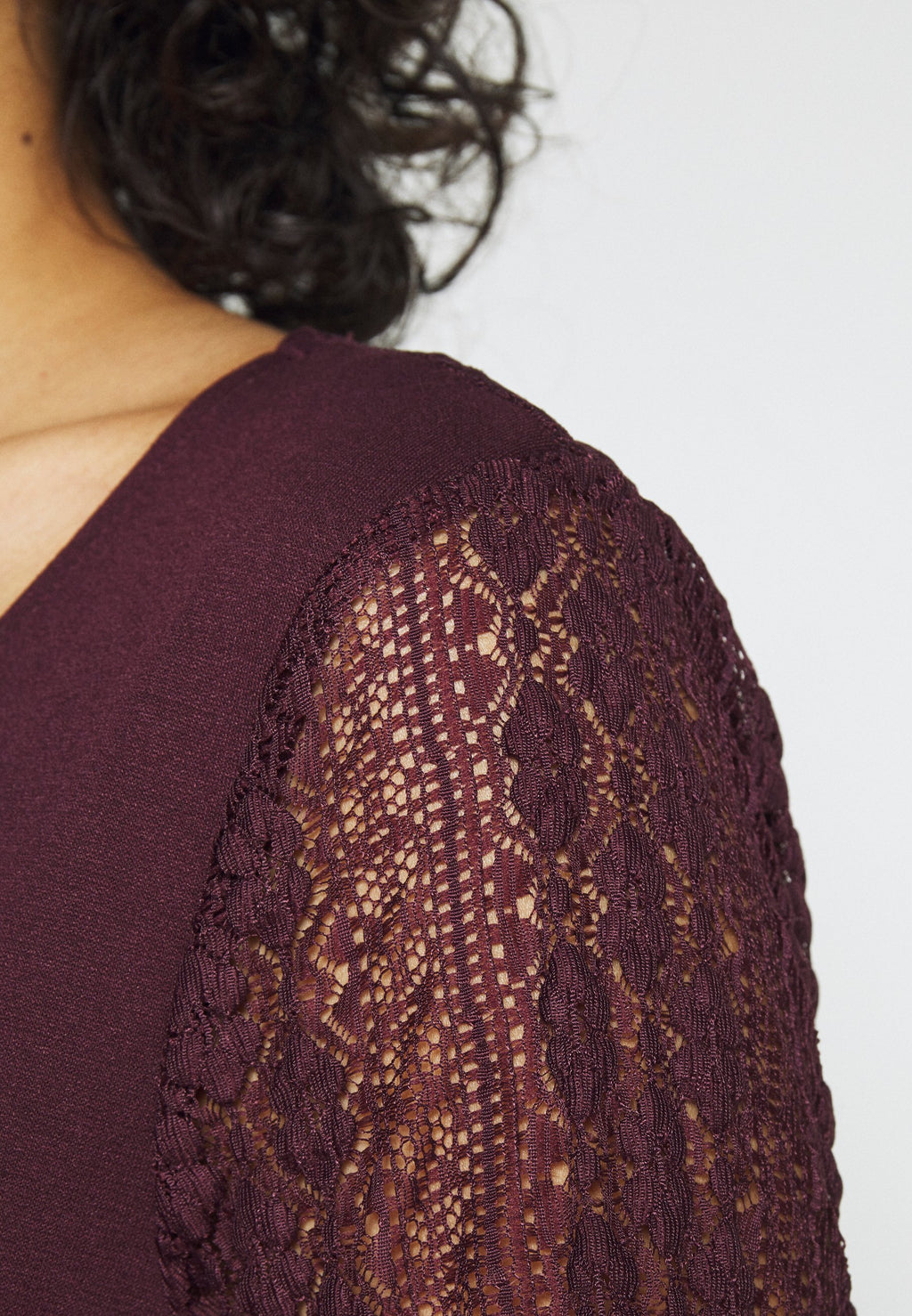 VILA VIJENNIE V NECK MIXED DRESS