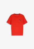 TOM TAILOR TOM TAILOR T-SHIRT T-SHIRT MIT STICKEREI - Print T-shirt - orange red