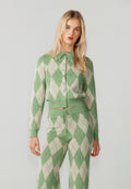 House of Sunny ARGYLE LOUNGE CARDIGAN