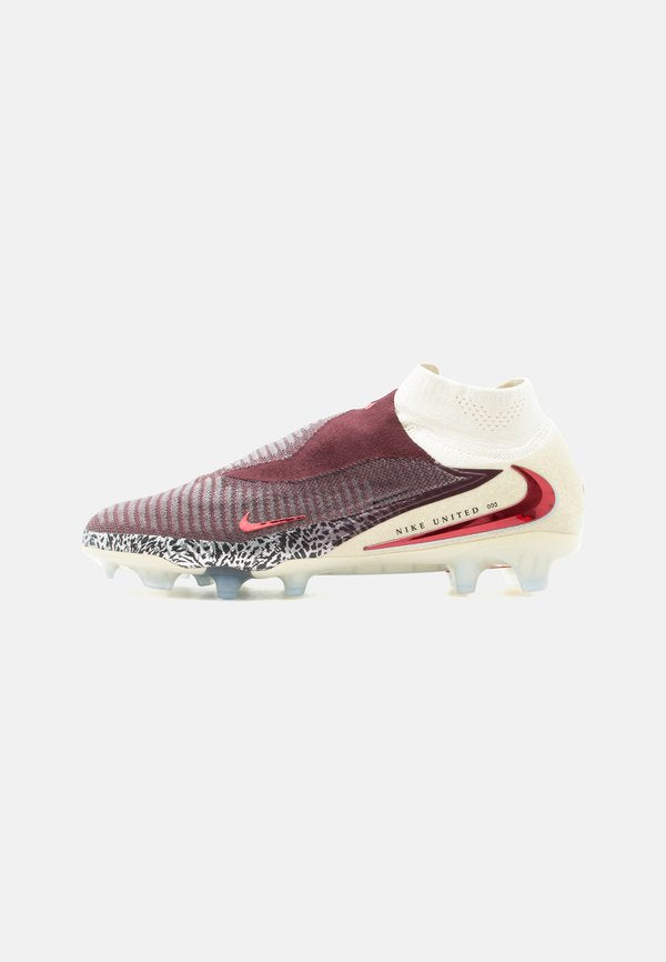 Nike Performance PHANTOM 6 HIGH ELITE UNITED FG UNISEX - Firm-ground football boots - burgundy crush/university red/fossil