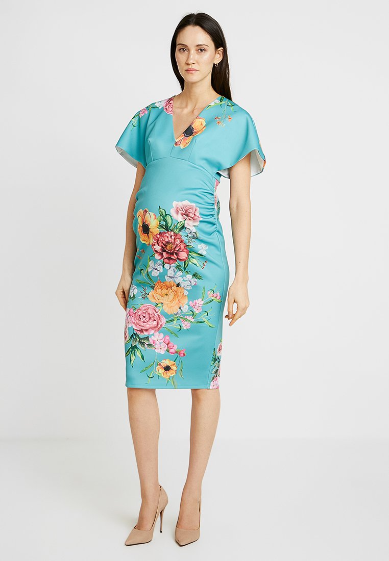 True Violet KIMONO SLEEVES BODYCON DRESS