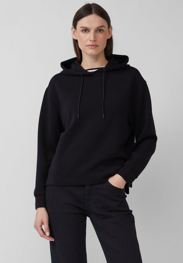 s.Oliver MIT VERLÄNGERTEM RÜCKENTEIL - Hoodie - schwarz