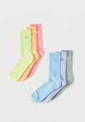 New Balance SEASONAL CREW UNISEX 6 PACK - Socks - neon yellow/orange/neon pink