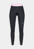 Nike Performance W NP DF 365 MR TIGHT USM - Leggings - black/pink foam/white
