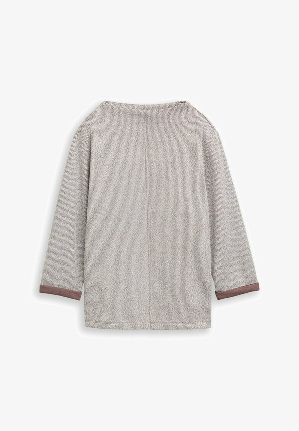 TOM TAILOR Jumper - dark pecan brown melange