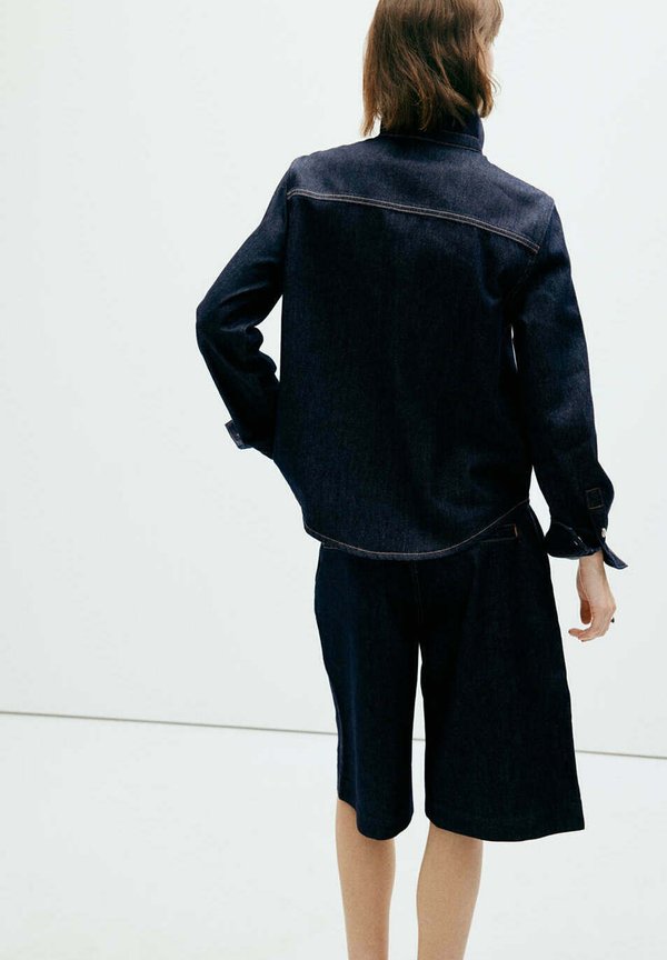 Mango ADULT - Button-down blouse - dark blue