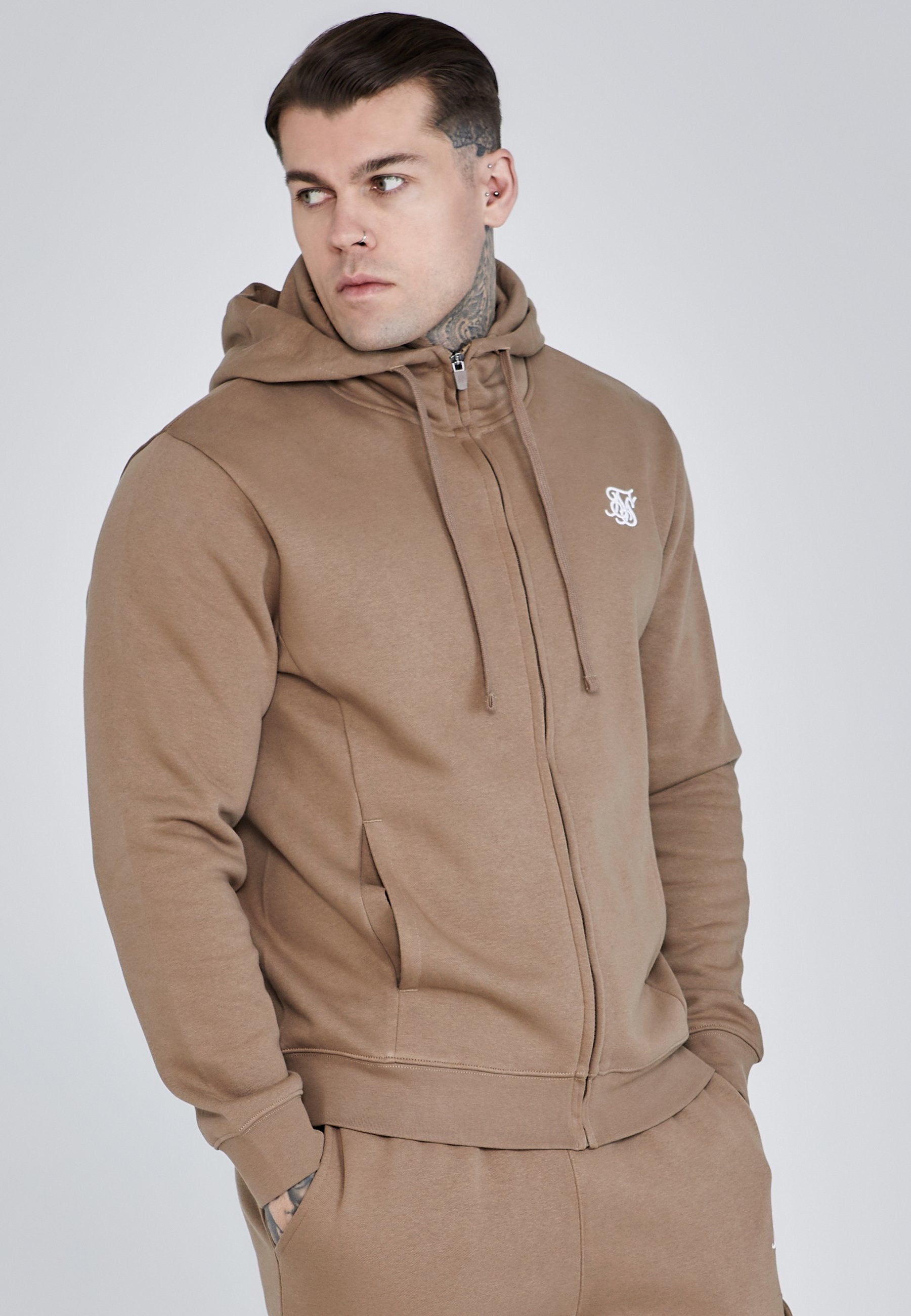SIKSILK ESSENTIAL FULL ZIP