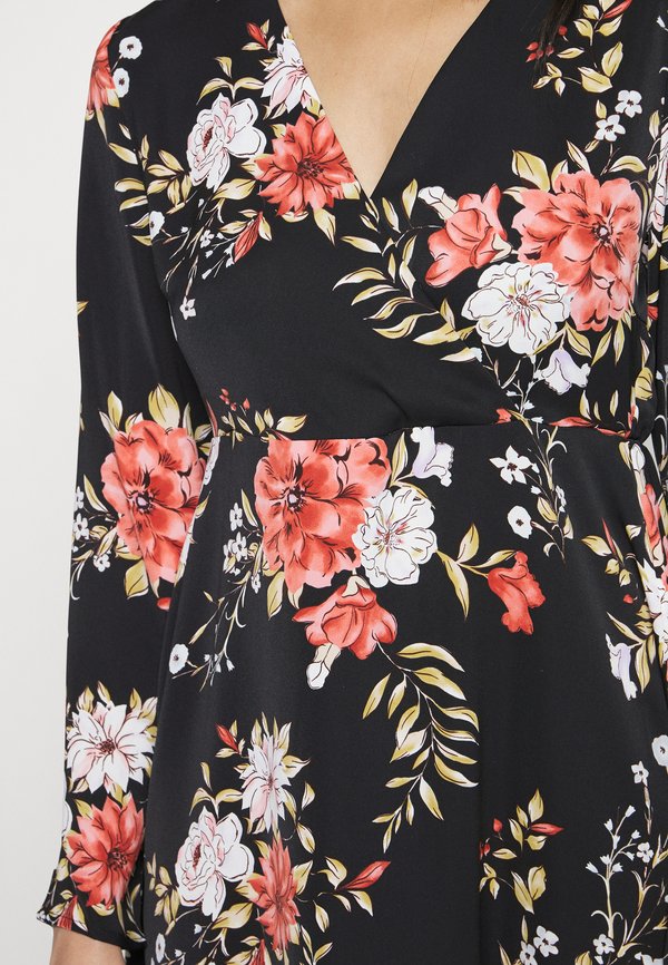 VILA Petite VIBLUME L/S WRAP SHORT DRESS/KA PTT