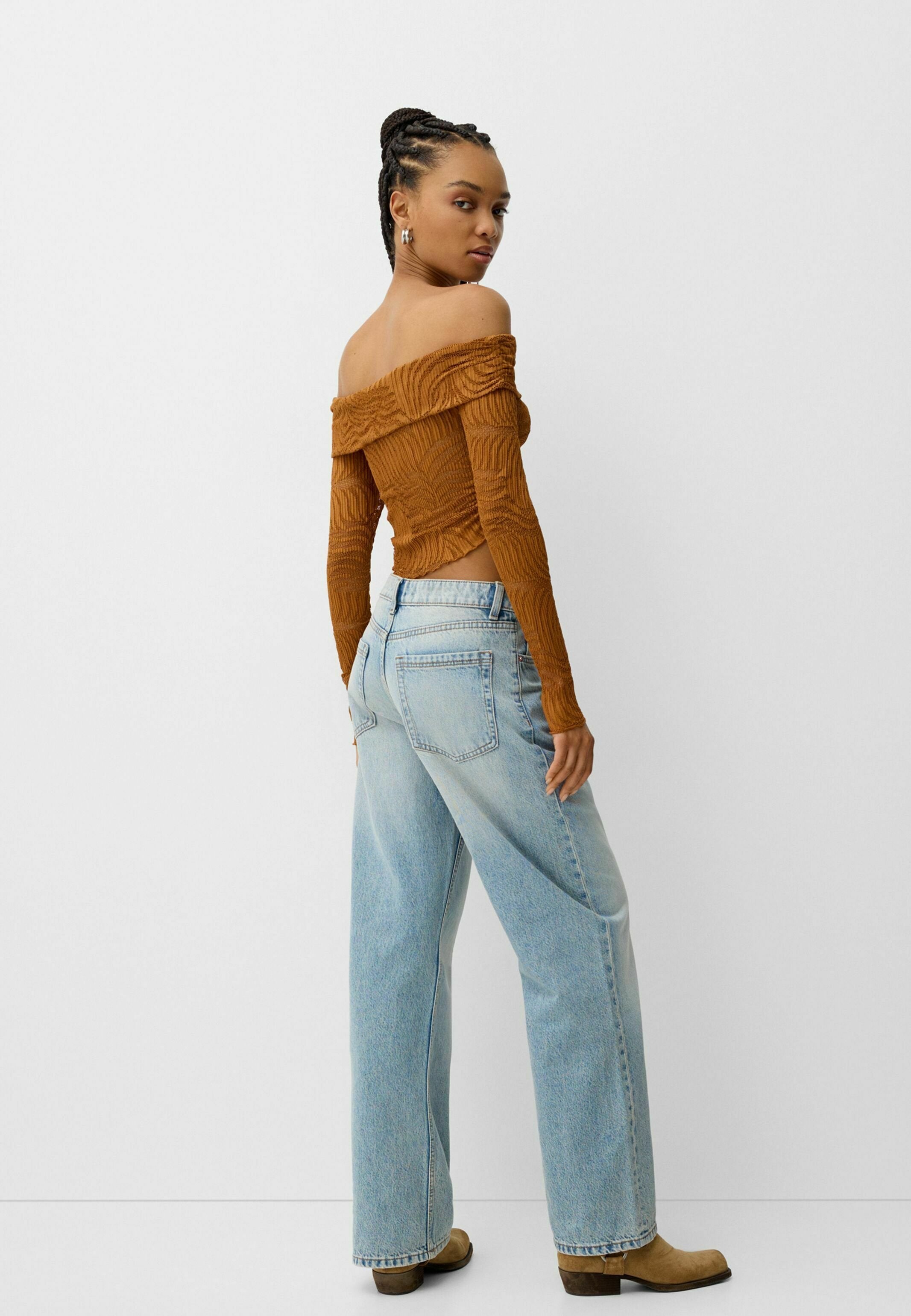 Bershka LONG SLEEVE RUSTIC