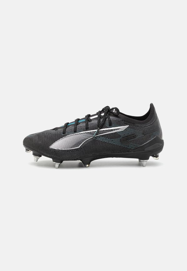 Puma ULTRA 5 ULTIMATE MXSG - Soft-ground football boots - black/silver/bright aqua