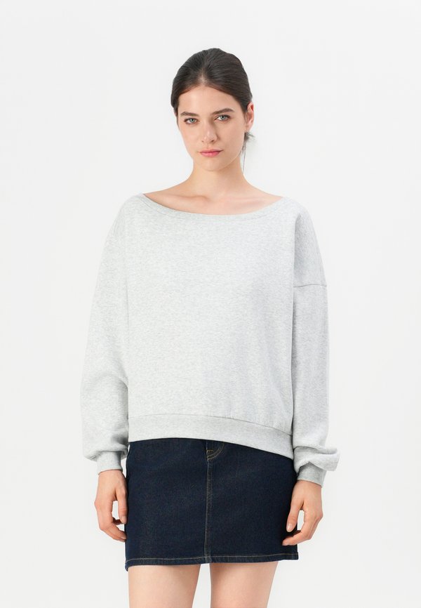 ONLY Sweats ONLRHINA Sweat - Sweatshirt - light grey melange