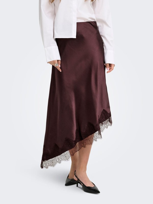 ONLY ONLBELLA Long - A-line skirt - chocolate torte