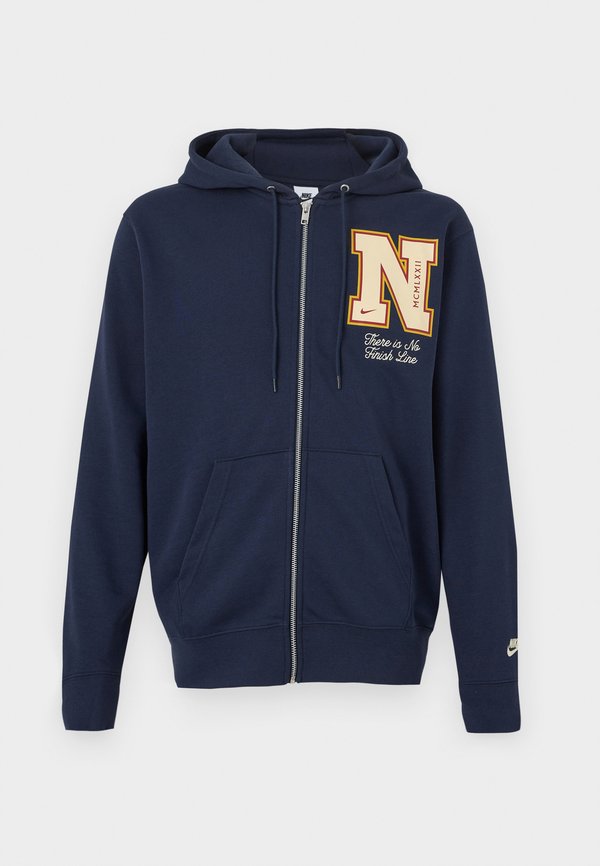 Nike Sportswear CLUB HOOD REISSUE  - Zip-up sweatshirt - obsidian/khaki