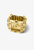Guess HEAVY METAL RING WATCH - Watch - gold-coloured