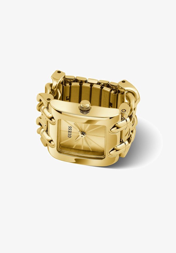 Guess HEAVY METAL RING WATCH - Watch - gold-coloured