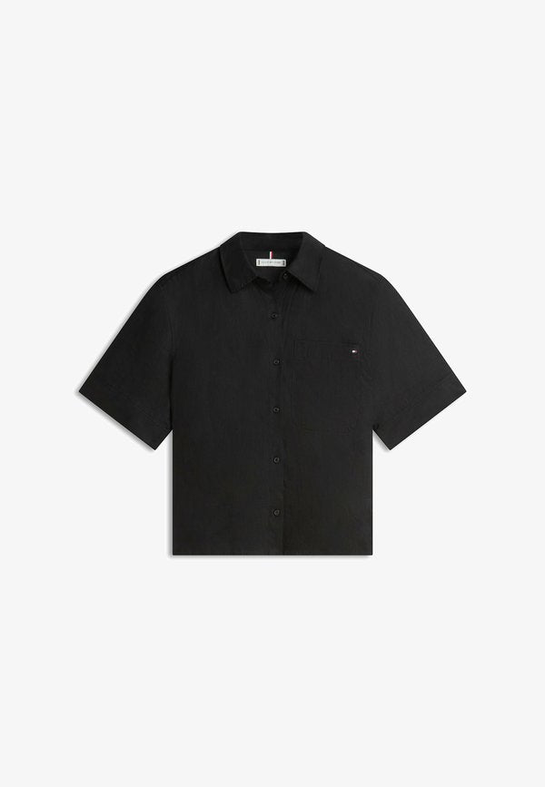 Tommy Hilfiger ESSENTIAL - Button-down blouse - black