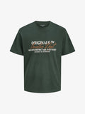 Jack & Jones T- - Print T-shirt - sycamore