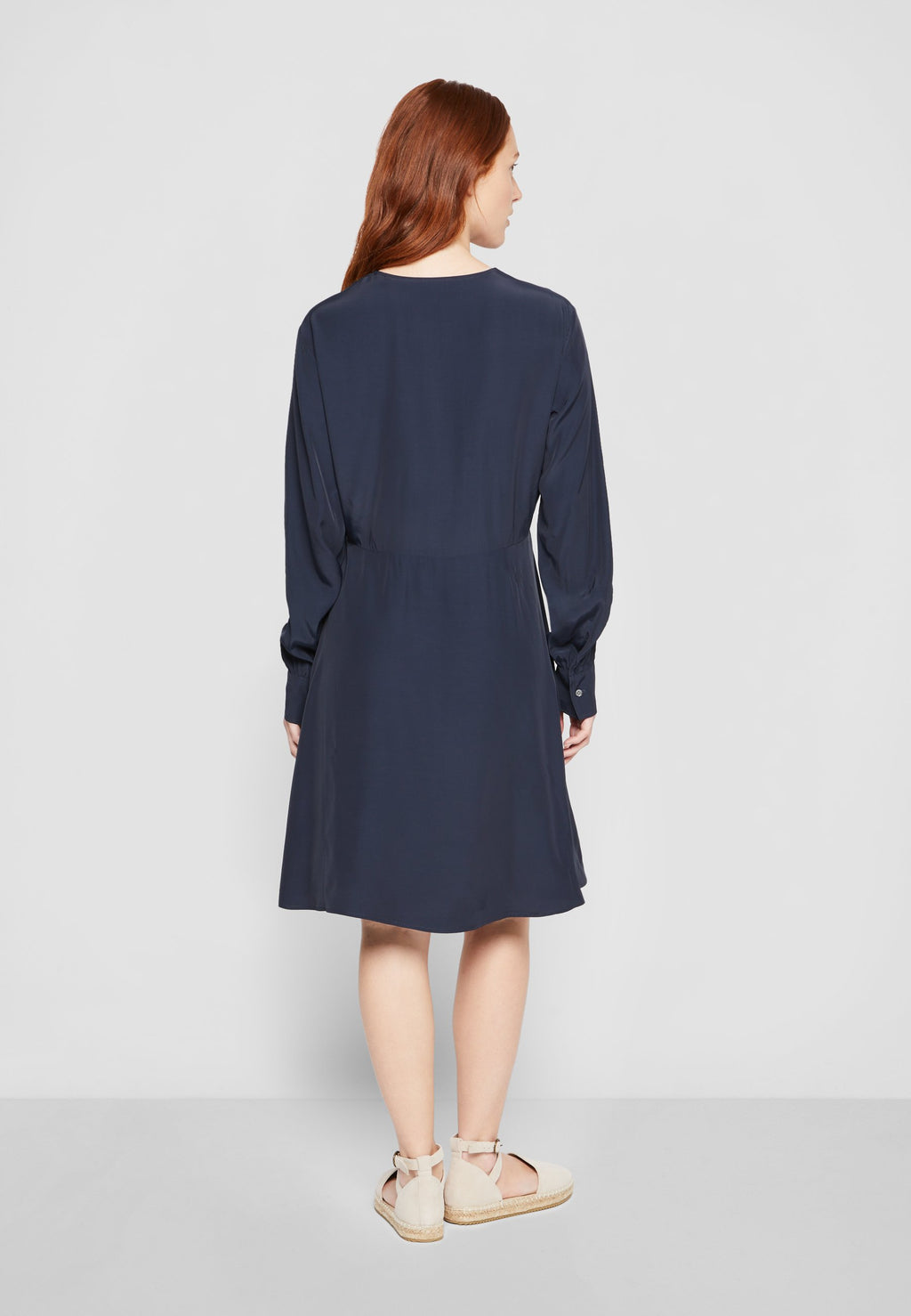Marc O'Polo DRESS FEMININE SHAPED WRAP OPTIC LONG SLEEVES