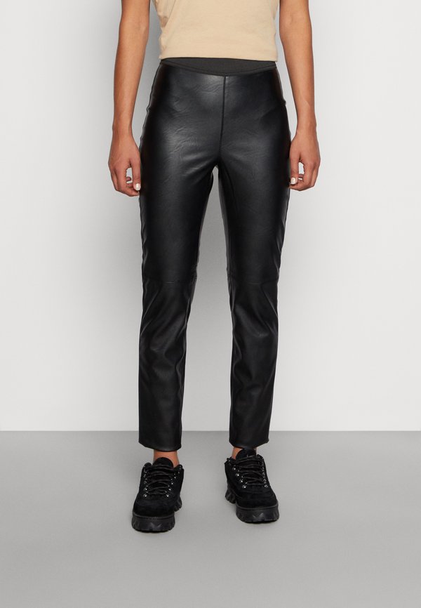 Vero Moda VMSTORM HIGH RISE CUT - Leggings - Trousers - black