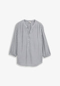 TOM TAILOR PLUS SIZE - STREIFENMUSTER - Blouse - navy white stripe