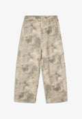 Bershka PRINTED BARREL - TROUSERS - Trousers - grey