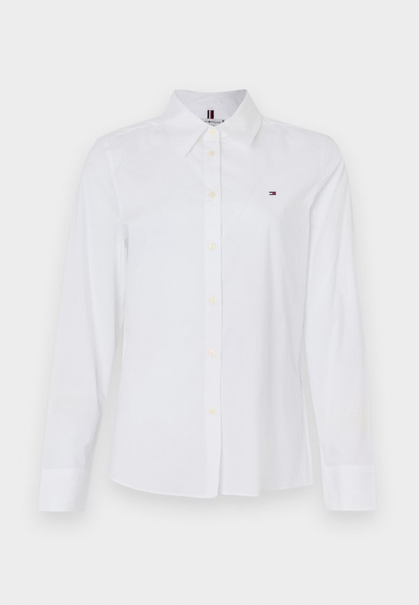 Tommy Hilfiger STRETCH REGULAR SHIRT - Button-down blouse - white