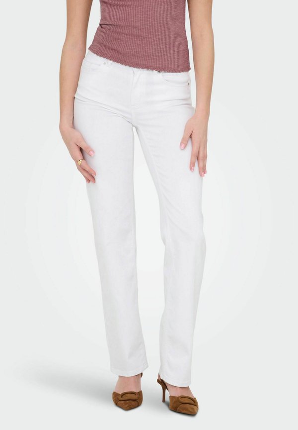 ONLY Straight fit ONLBLUSH Mid waist - Straight leg jeans - white