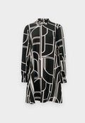 Vero Moda VMGINAS BETINE SHORT DRESS - Day dress - black