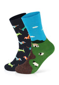 Happy Socks 2 PACK LITTLE HOUSE ON THE MOORLAND PUPPY LOVE