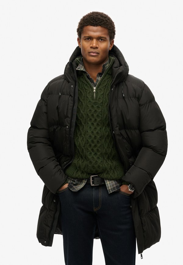 Superdry & Co SUPERDRY HOODED SPORTS PUFFER JACKET... - Winter coat - black