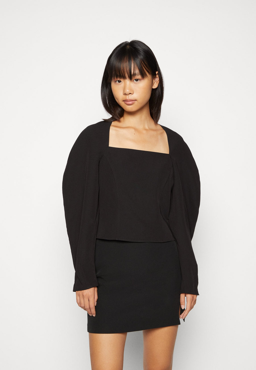 NA-KD VOLUME SLEEVE BLOUSE