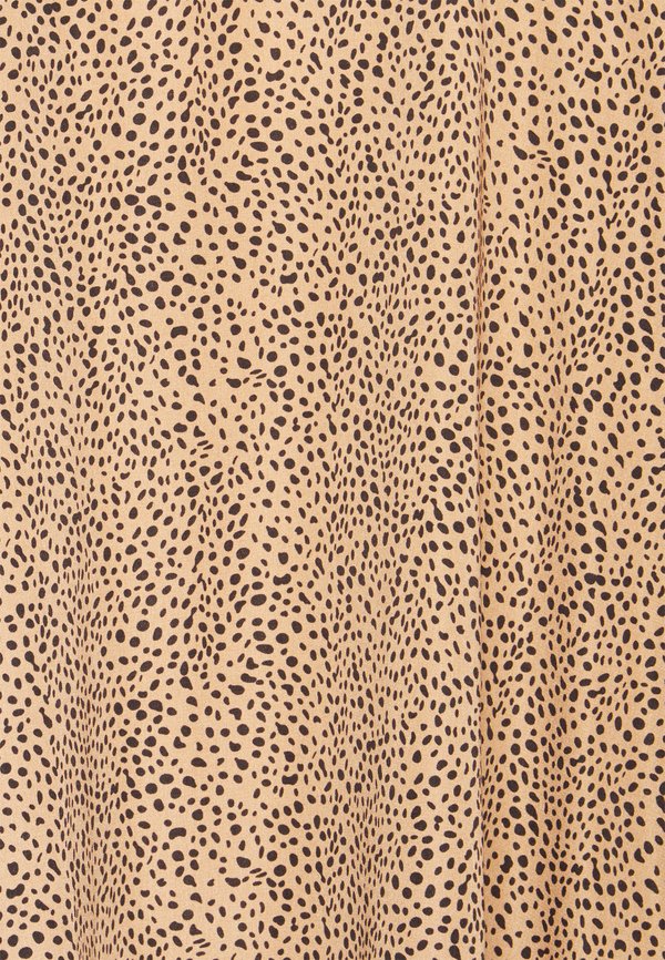 IN THE STYLE BILLIE FAIERS LEOPARD PRINT HIGH NECK BALLOON SLEEVE