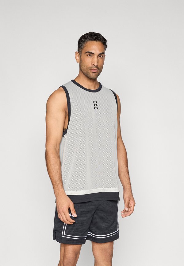 Under Armour HOOPS TANK - Top - white/black