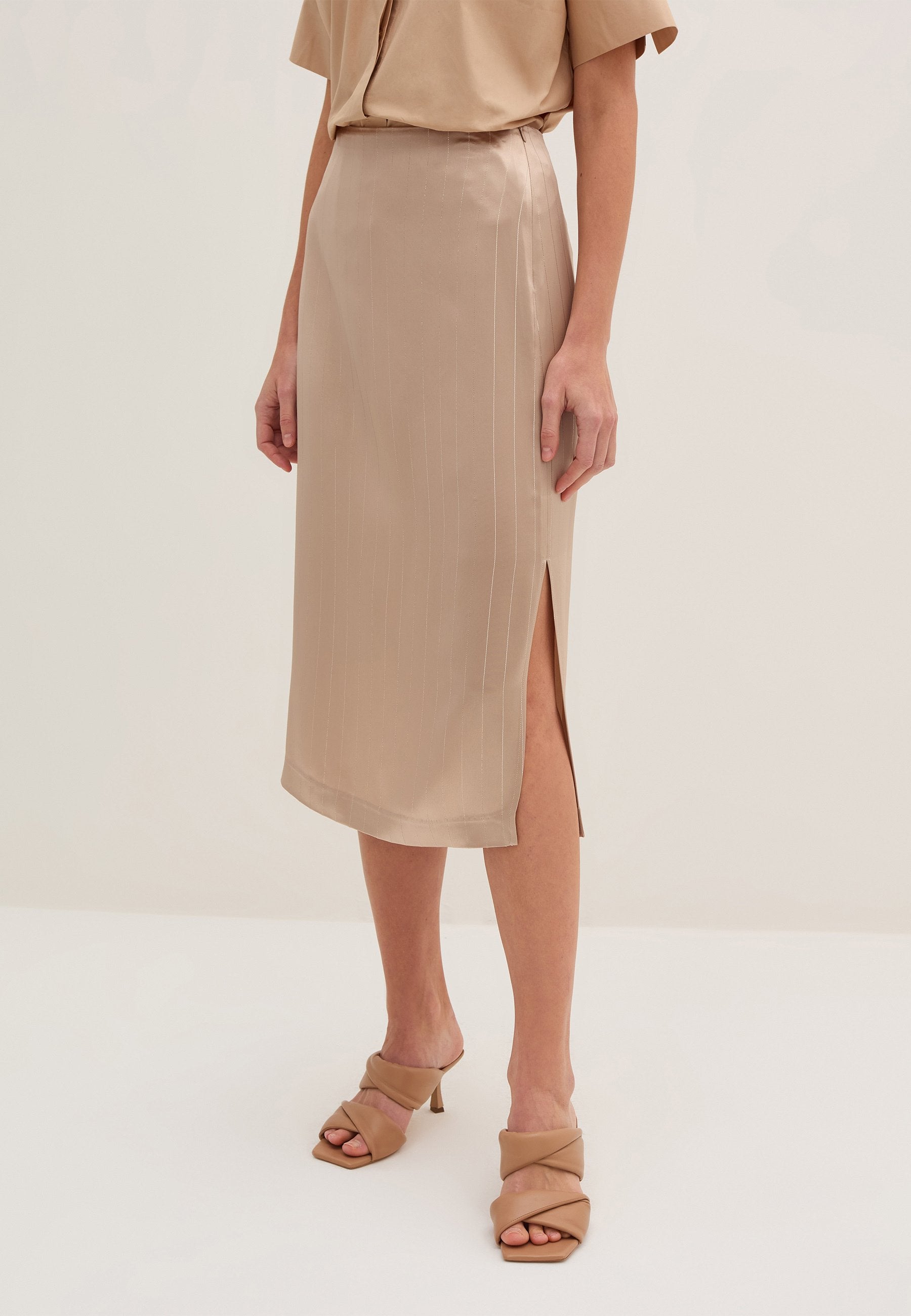 Stefanel PINSTRIPED MIDI
