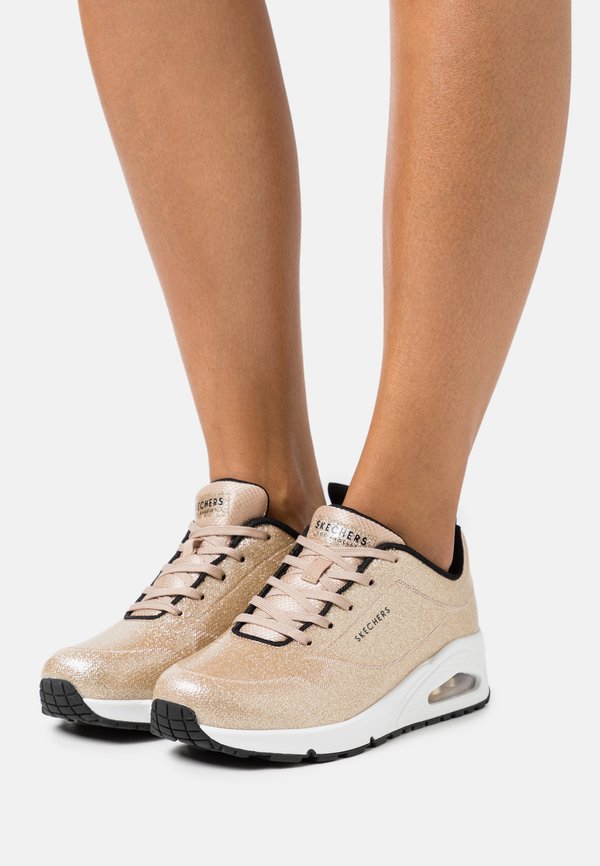 Skechers UNO - Trainers - champagne gold glitter hot melt